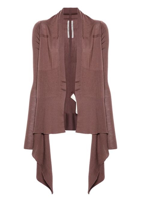 Cardigan medium wrap in marrone Rick Owens - donna